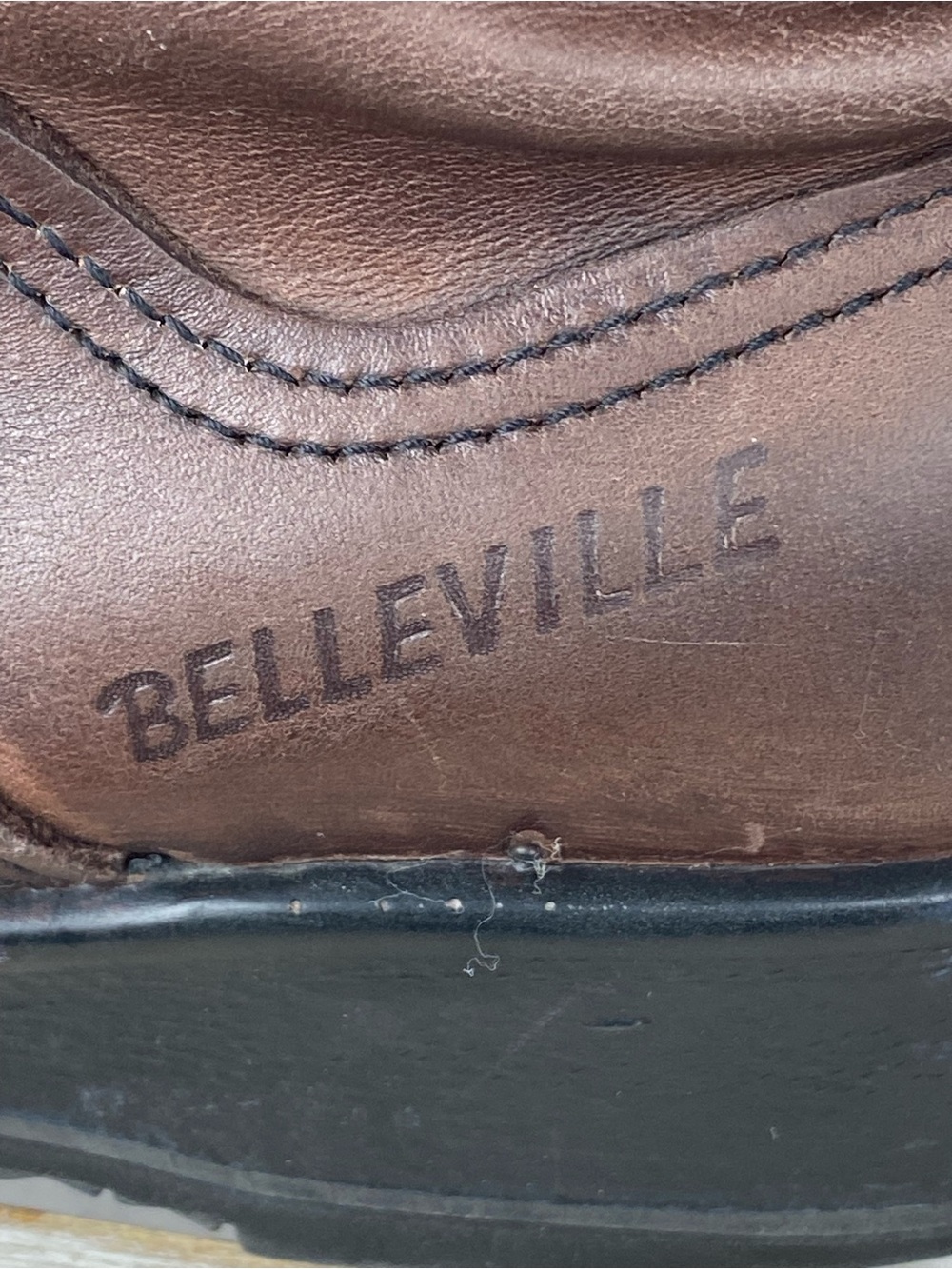 Belleville brown leather steel toe flight combat boots unisex Men 5.5W Women7.5W - Picture 9 of 16